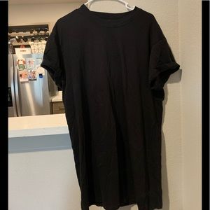 Large Black Madewell T-Shirt Dress